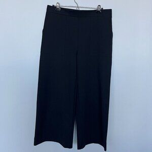 Jones & Co Black Wide Leg Cropped Trousers XL